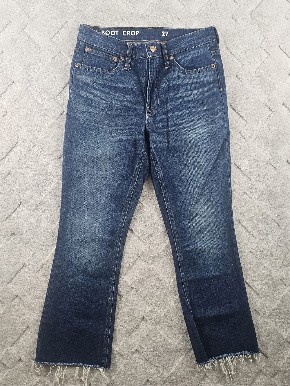 J. Crew Demi Boot Crop Jean in Lantern wash Womens 27 Western Cowgirl